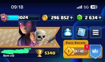 Conta Clash Royale - 5400+ Troféus | 2.6k Gemas | conta Brawl brinde