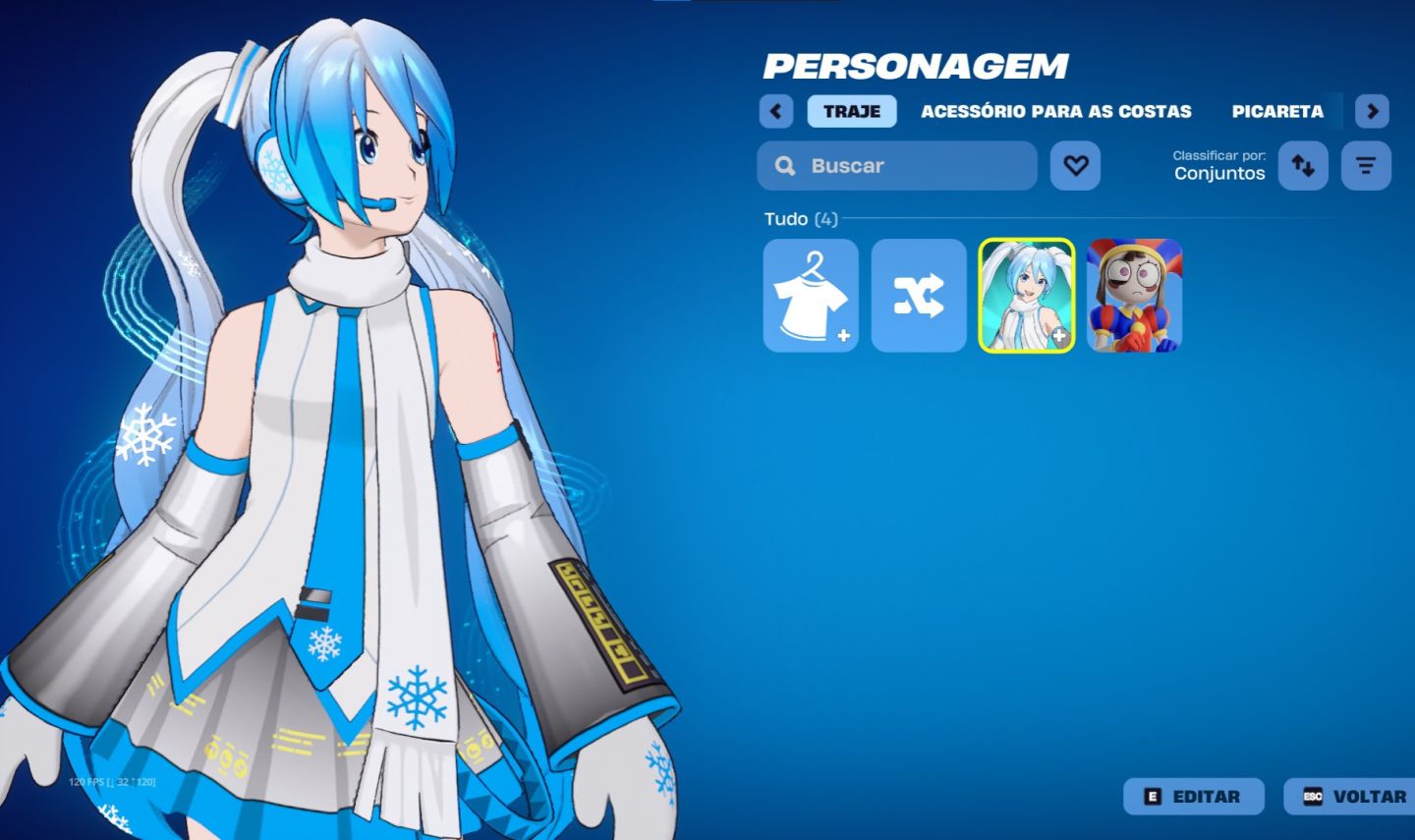 Conta Fortnite Full Acesso | Pomni + Snow Hatsune Miku