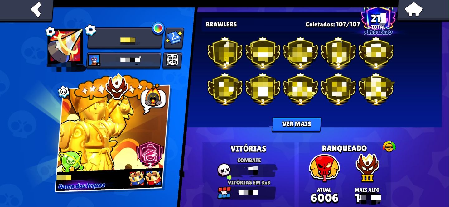 CONTA 200K TROFÉUS + MESTRE 3 + MUITOS PRESTÍGIOS À VENDA!