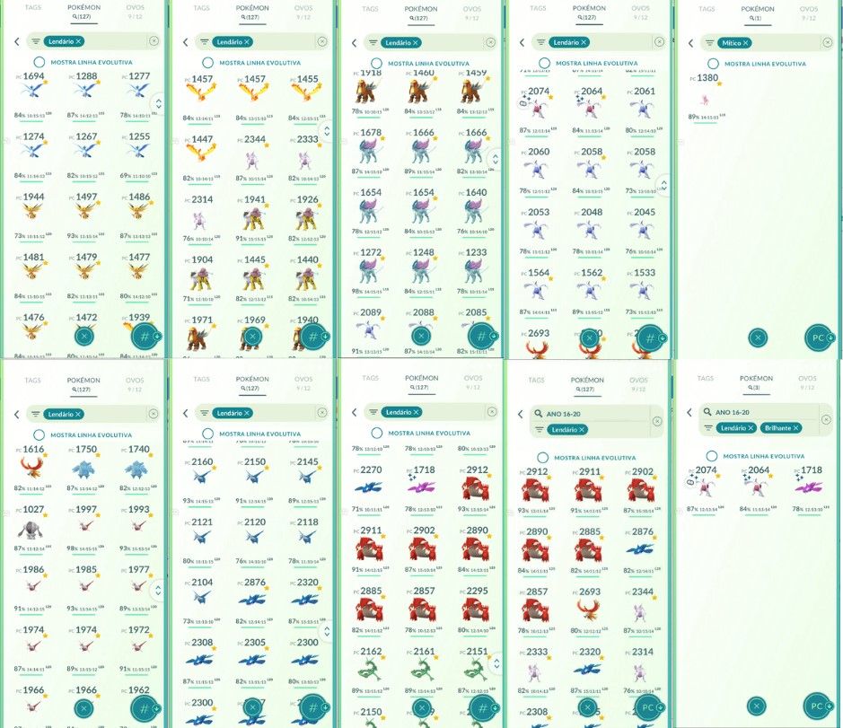 CONTA POKEMON GO LEVEL 52 | 127 LENDARIO | 20 BRILHANTE | LENDARIO E PKM ANTIGOS
