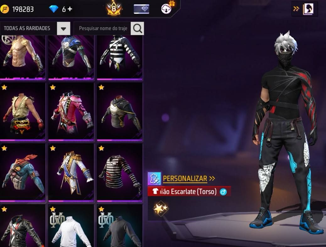 CONTA FF FULL GEMADA COM ASSASSINS CREED, TODOS TOP CRIMINAIS, MANDELA, 12 EVO
