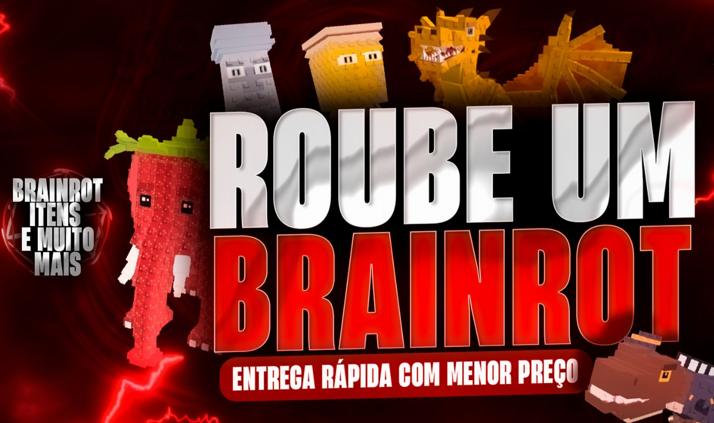 Steal a Brainrot! Roube um Brainrot! Barato, Entrega rápida, SKINS DE BASE!!!.