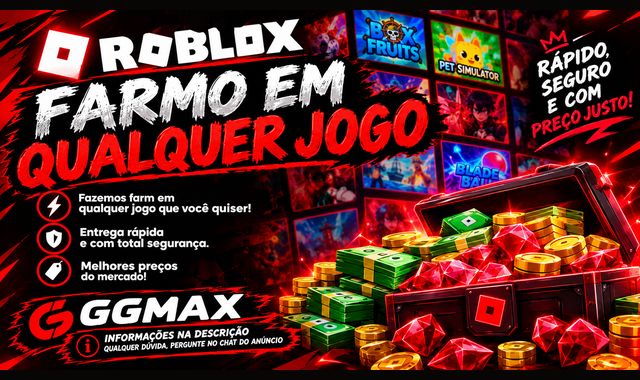 FARM EM QUALQUER JOGO | ROBLOX | RÁPIDO, SEGURO E CONFIÁVEL