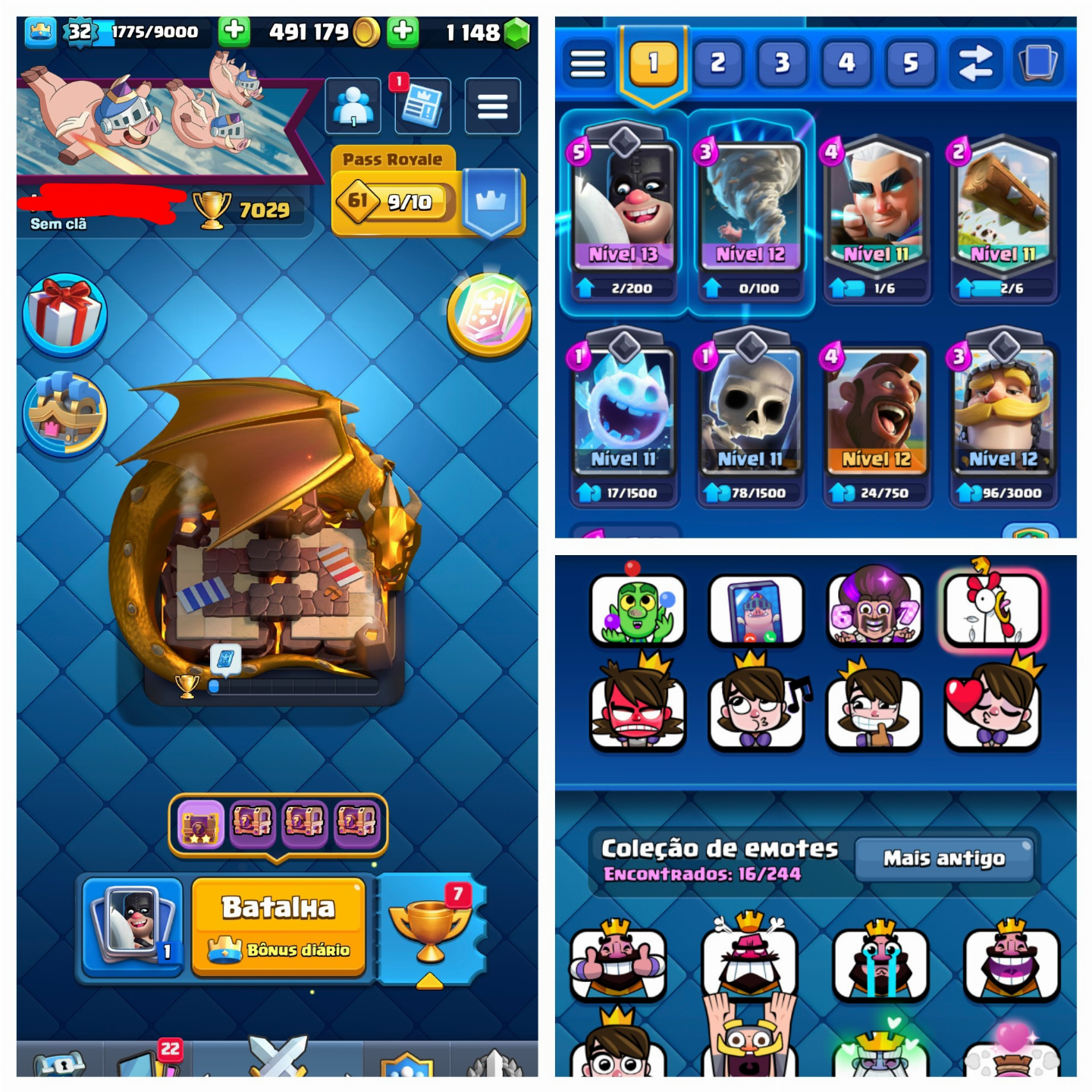 CONTAS CLASH ROYALE (85% DE DESCONTO )