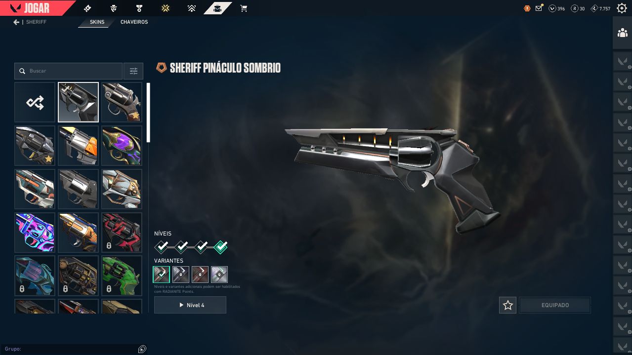 CONTA VALORANT NIVEL 240 COM 40 SKINS COMPRADAS.