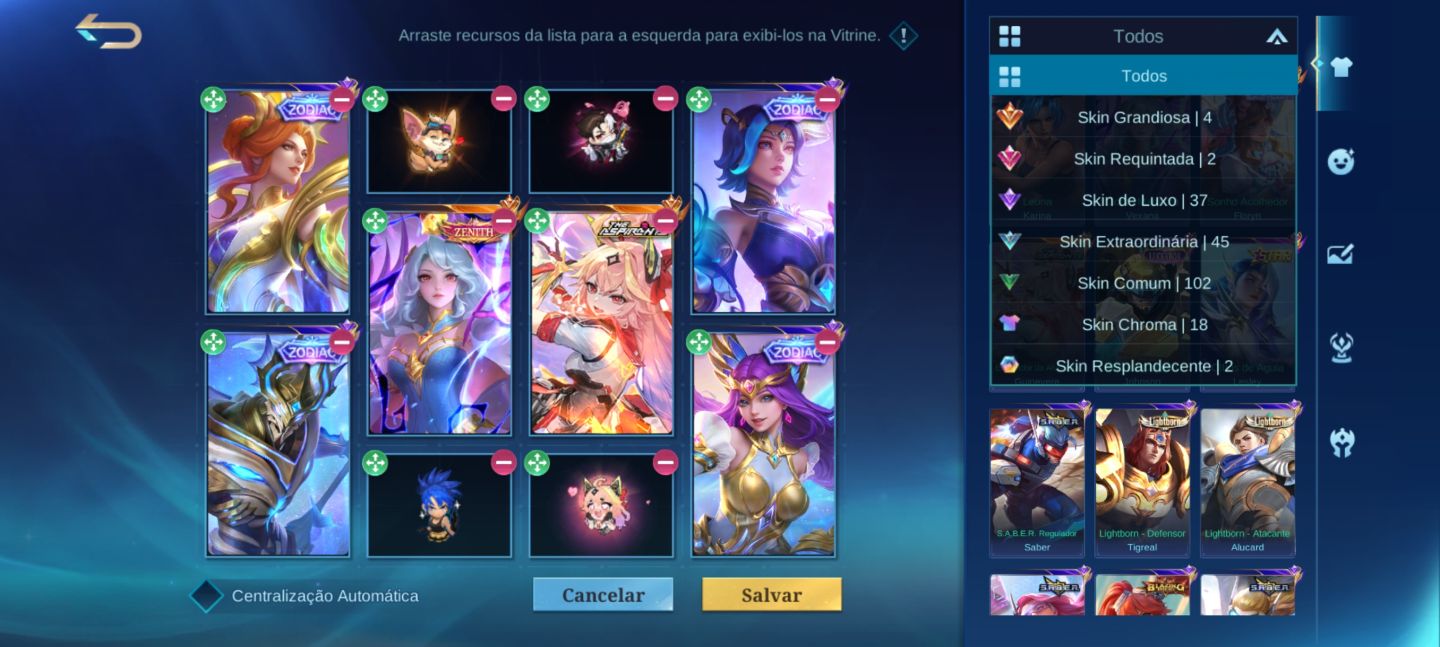 Emblemas max completos / skin vexana zenith / guinevere aspirants