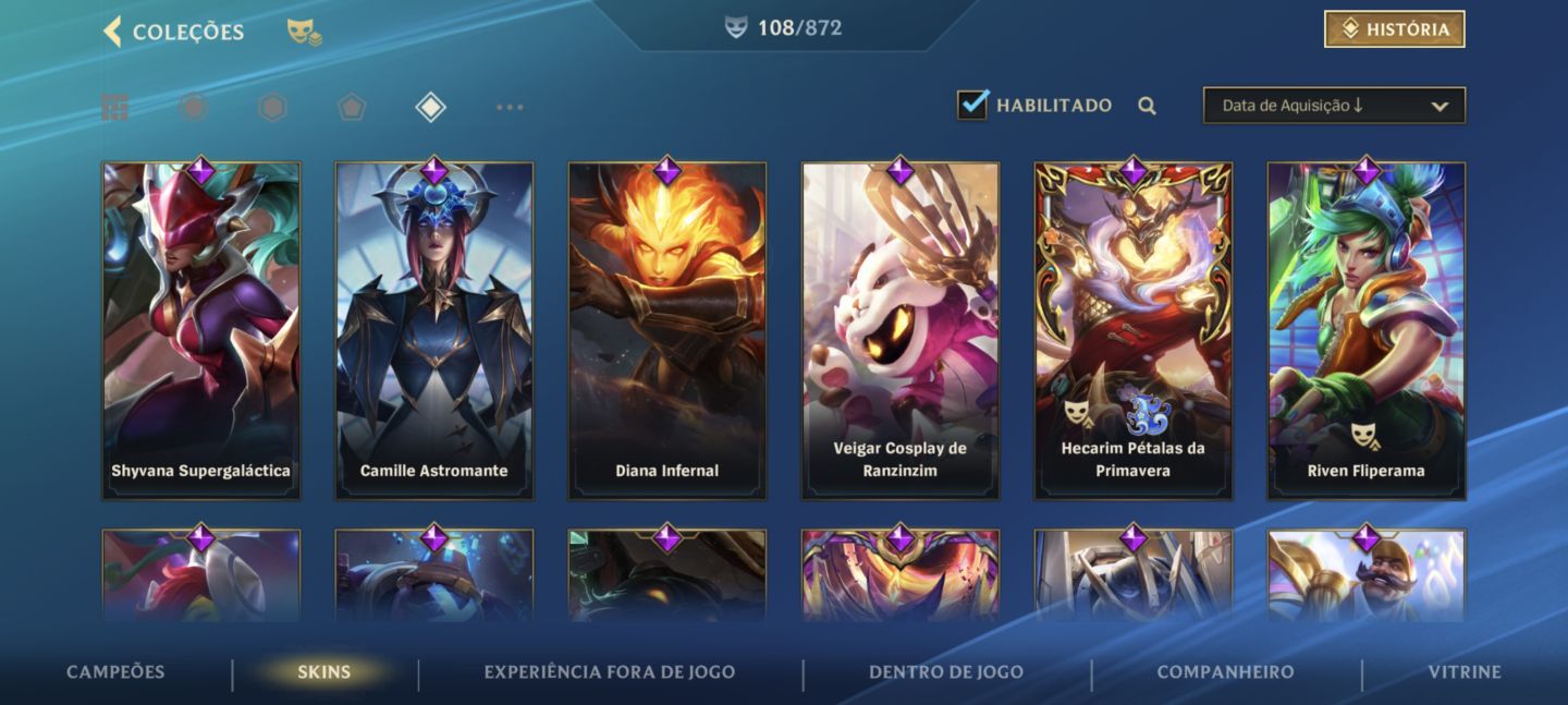 CONTA RIOT COMPLETA PC + WILD RIFT R$ 1.017 INVESTIDOS