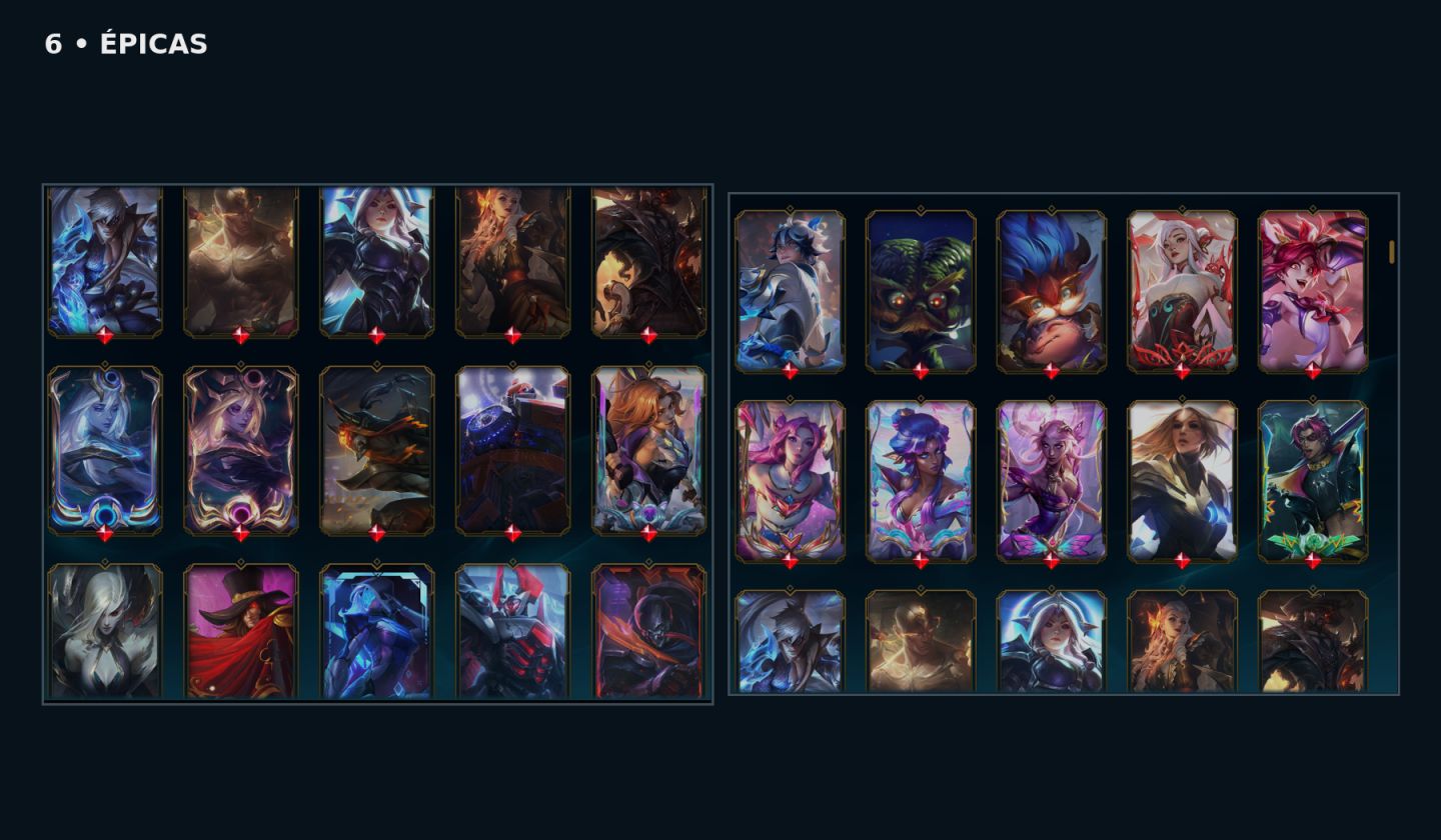 CONTA LOL 815 SKINS + VALORANT COM SKINS