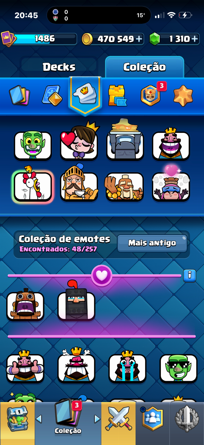 Conta de Clash Royale, negocio valor, possui quase todas as cartas, e arena alta