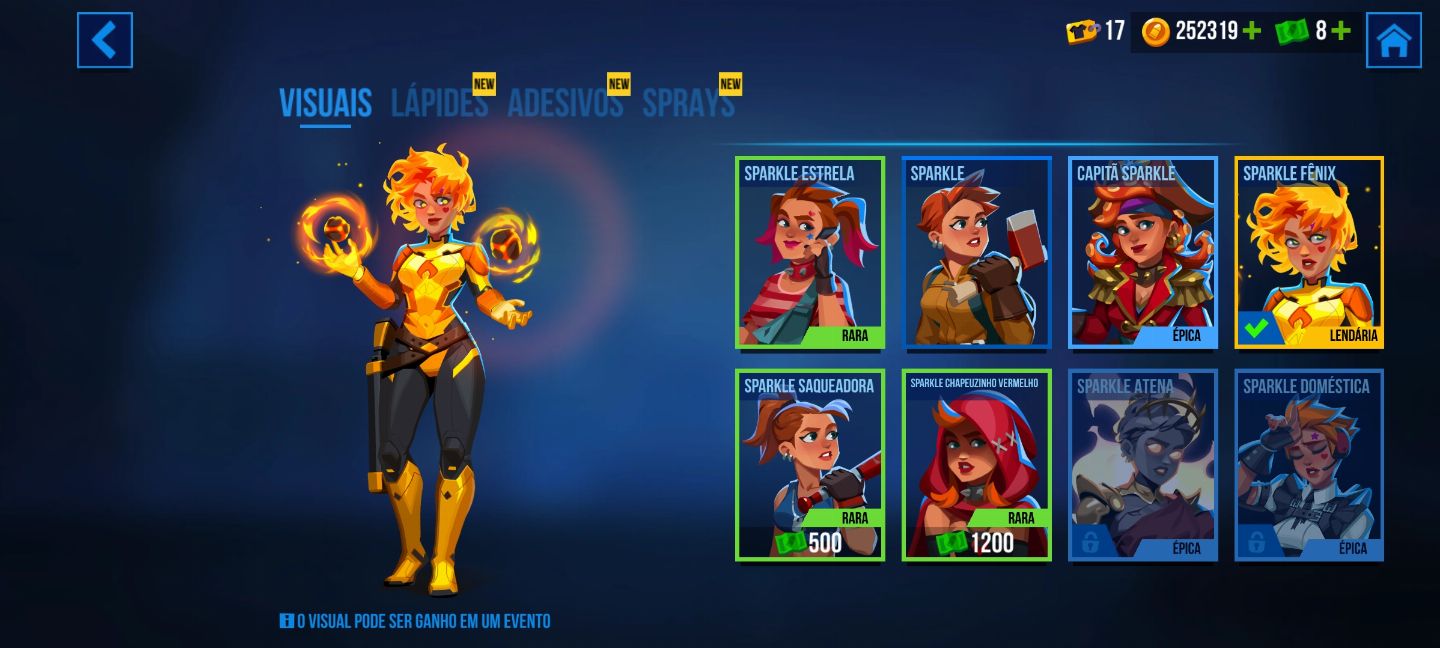 Conta de bullet echo upada com vários heróis celestial vários heróis no