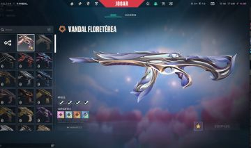 Conta valorant com skins, level 200