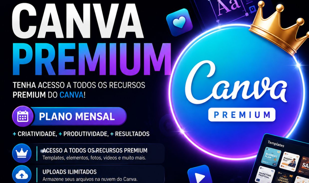 Canva Premium Mensal | Acesso Rápido e Seguro