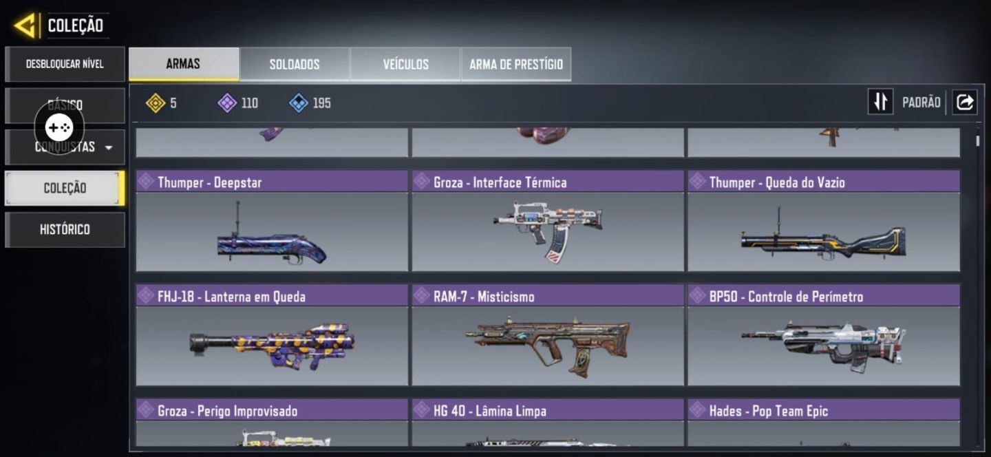 CONTA COD MOBILE 5 ARMAS LENDÁRIAS 100+ VEÍCULOS | 60 OPERADORES | COLEÇÃO RARA