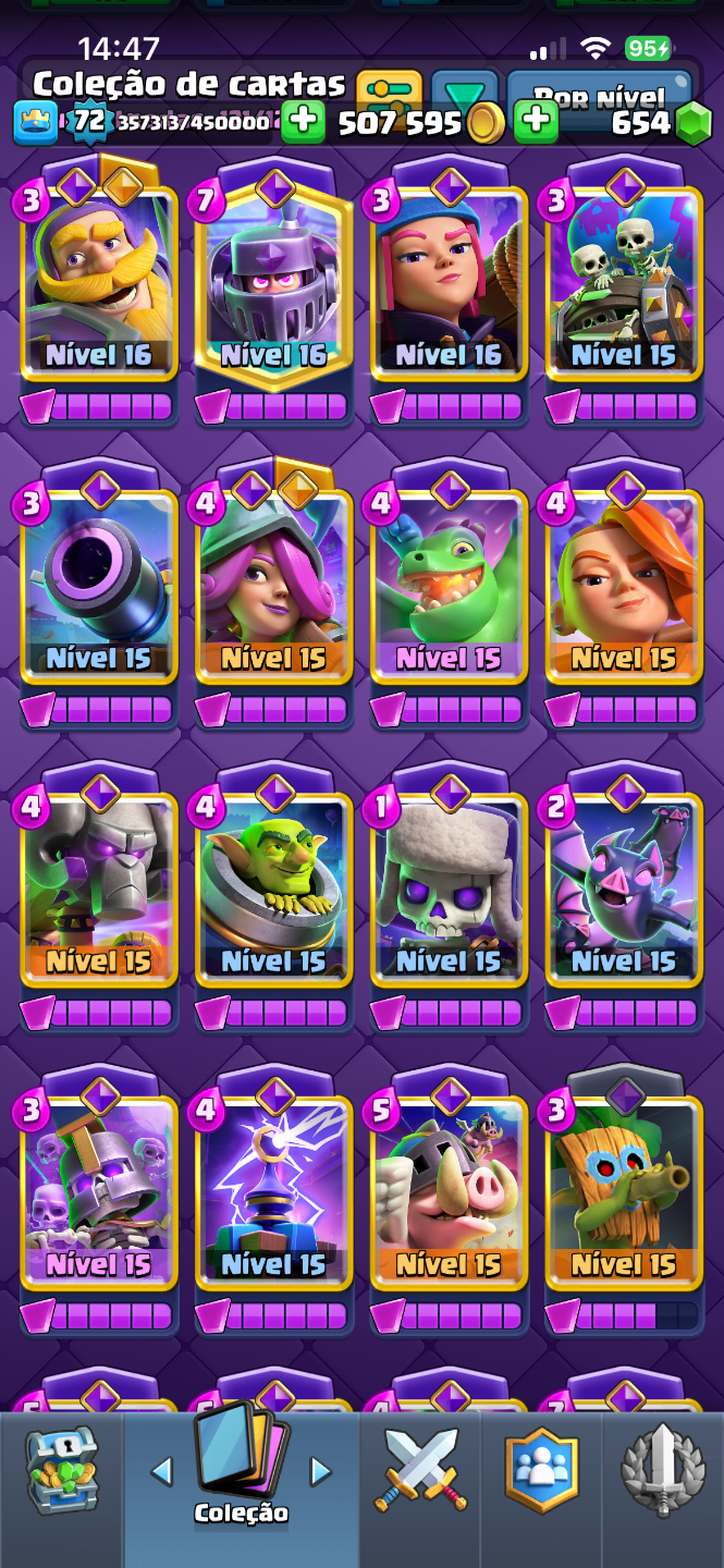CONTA CLASH ROYALE NÍVEL 72 - PROMOÇÃO!