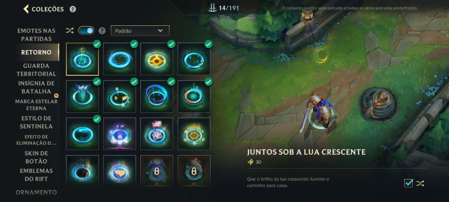 Conta de WR FULL Champs 94 SKINS(1 mítica, 6 lendárias, 35 épicas) Maior elo GM.