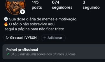 Conta de Instagram com engajamento
