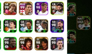 Conta eFootball 3199 | Recheada de Ícones e Lendas Clássicas do PES