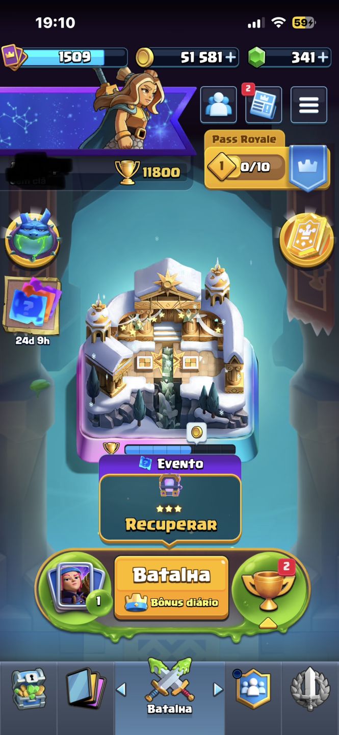 Conta de Clash Royale 11k800tf completinha