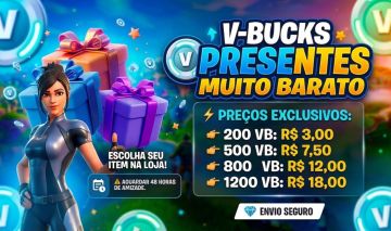 VBUCKS BARATOS - PRESENTE NO FORTNITE - Menor Preço E Entrega Garantida