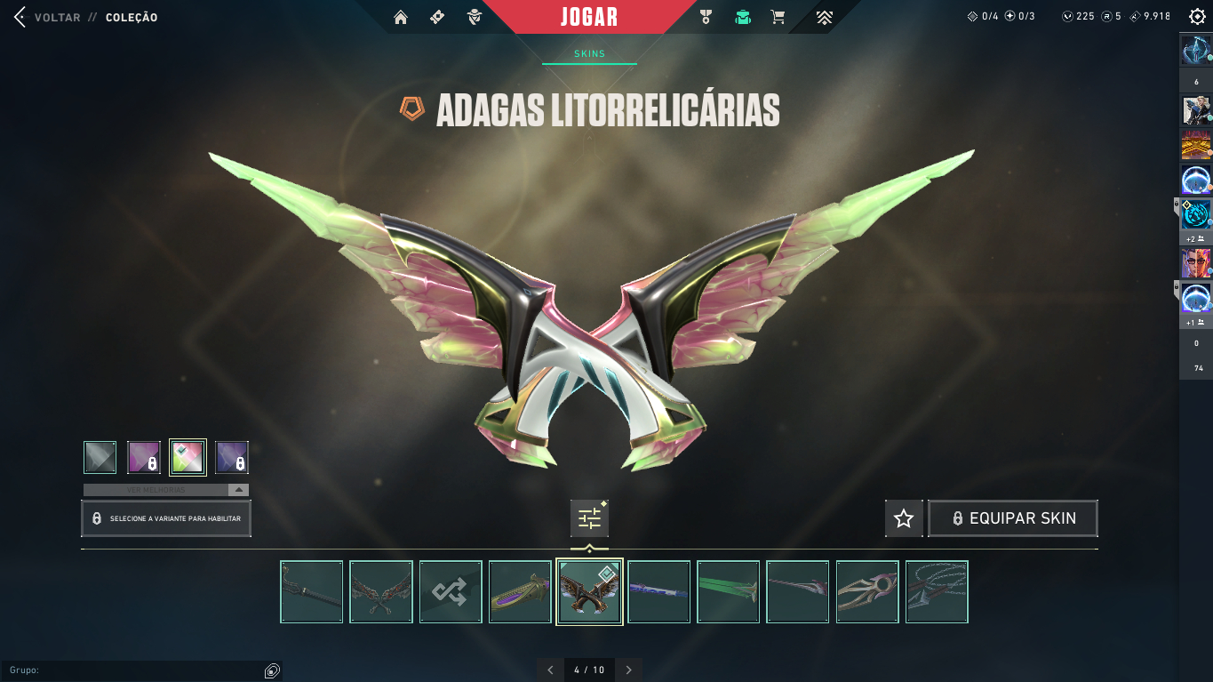 CONTA VALORANT 2.4K GASTOS, 15 SKINS DE VANDAL, 4 FACAS