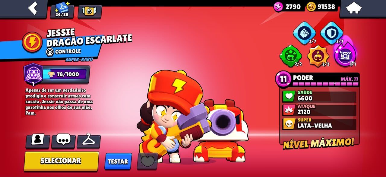 Vende-se Conta do brawl stars com shelly estelar