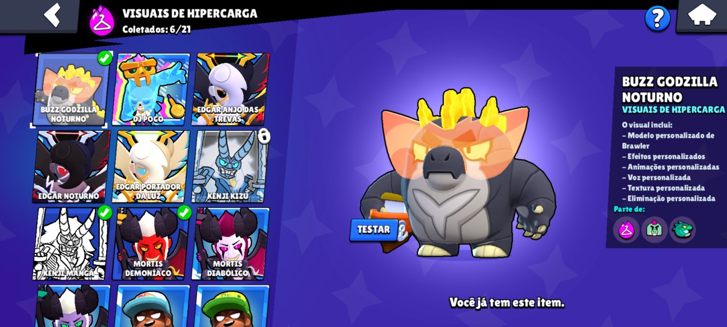 CONTA RARA BRAWL STARS 2021 | MORTIS DEMONÍACO | SPIKE CARTOON | 32K+ TROFÉUS