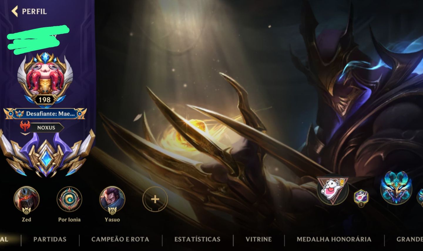 Conta Wild Rift Main Yasuo, Zed, Riven, Aatrox e Fiora.