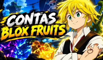 CONTAS BLOX FRUITS COM FRUTAS INV I LVL MAX I RAÇAS V4 I (+50 TIPOS )