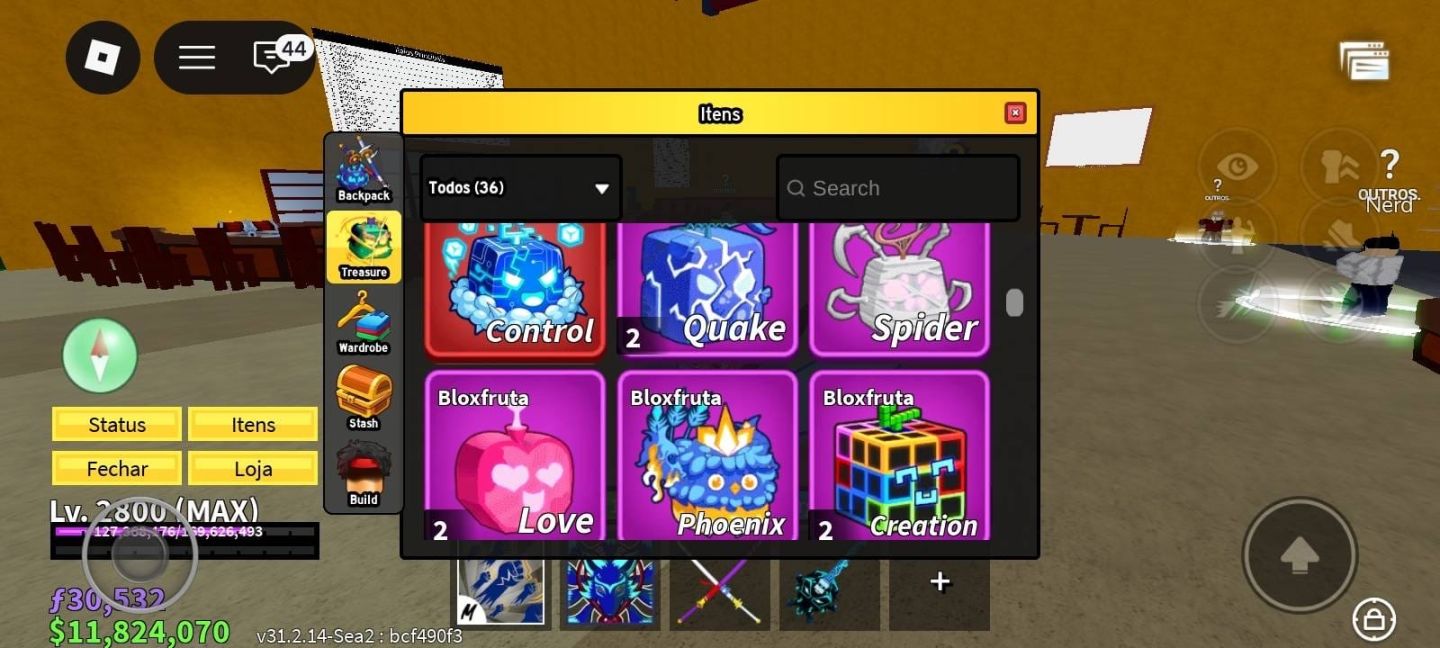 Conta roblox blox fruit