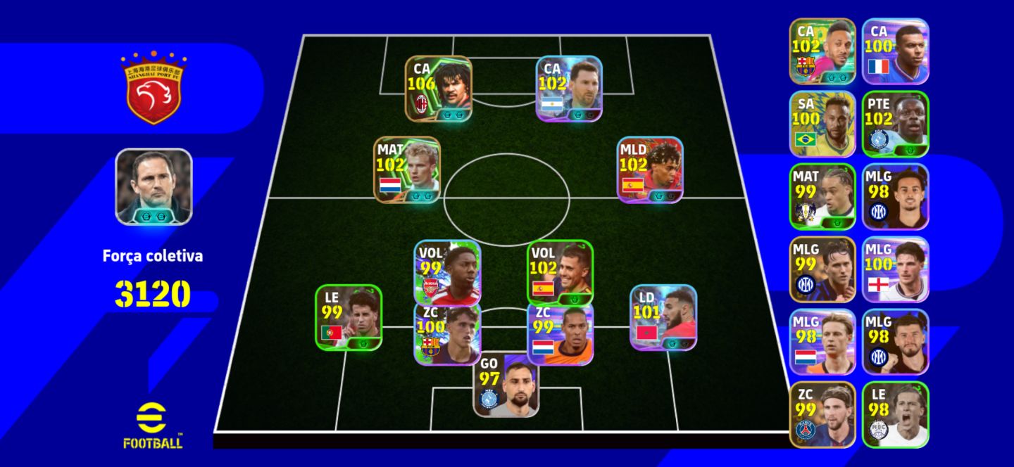 Conta mediana com Gullit 106