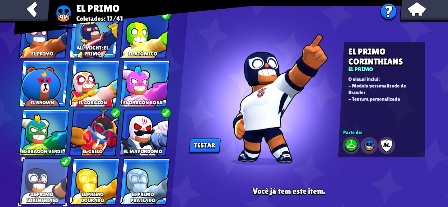 CONTA BRAWL STARS À VENDA 81K TROFÉUS + 300 SKINS Criada 2019
