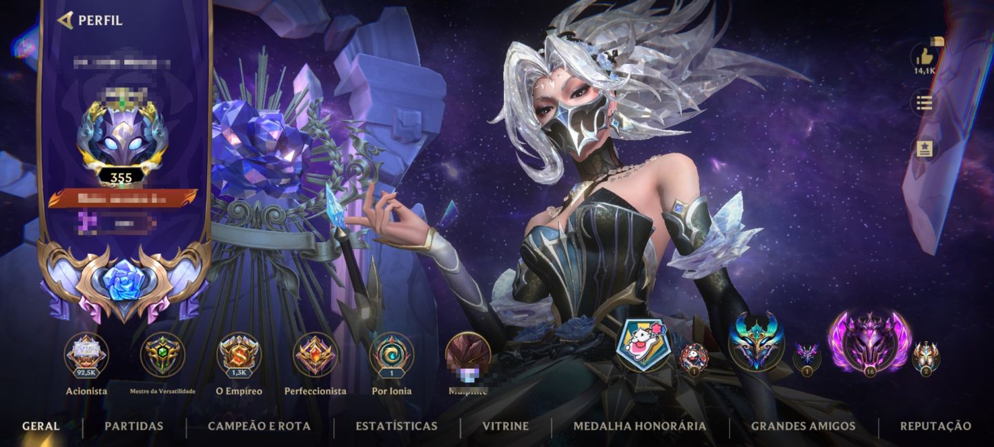 CONTA WILD RIFT FULL SKIN, Basicamente todos os champs tem skin