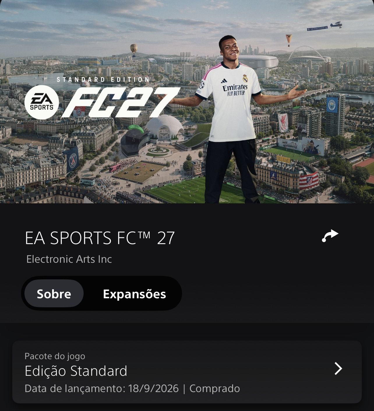 CONTA PLAYSTATION COM FIFA 27