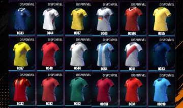 CAMISAS DE TIME FREE FIRE VIA UID