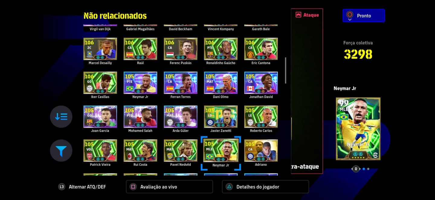 Conta no Efootbal full meta.