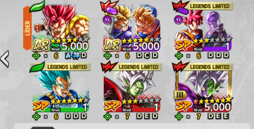 DRAGON BALL LEGENDS LR GOKU/TRUNKS LR SHALET +26K CRISTAIS (ANDROID)