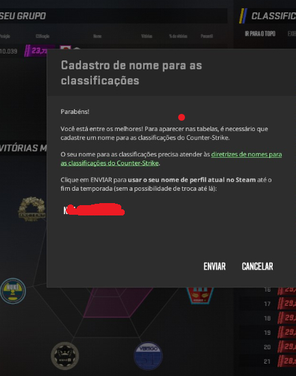 CS2 UP DE CONTA (PREMIER)