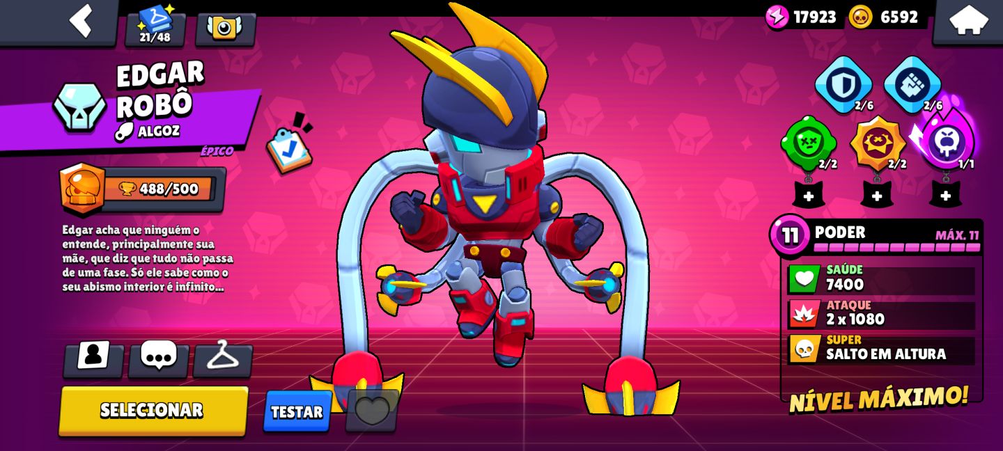 Conta brawl stars focada em skins ou por conta FF focada no feminino