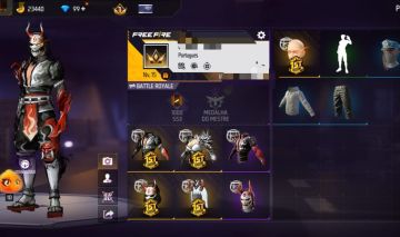 [FREE FIRE] CONTA LVL 15 | 3 CONJUNTOS TEMÁTICOS | 99+ DIAMANTES