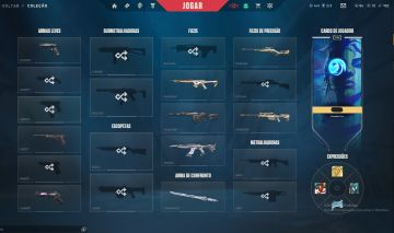 CONTA DE VALORANT COM VÁRIAS SKINS TOP