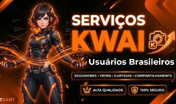 {MELHOR PREÇO}Kwai Seguidores - Curtidas - Views -Comentários[TODOS BRASILEIROS]
