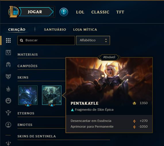 SKIN LENDÁRIA YASUO EMISSÁRIO + [ DIAMANTE COM 55 % DE WIN RATE ] + [TROCA NICK]