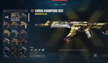 CONTA VALORANT BETA CHAMPIONS 21 VANDAL ARCANE KIT ZEROFANG 6X CHAVEIRO IMORTAL