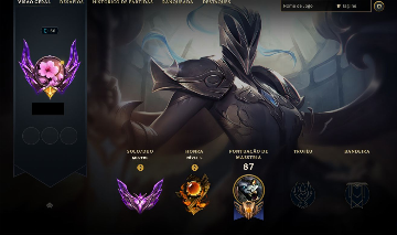 CONTA LOL MESTRE COM KAYLE PRATEADA UMA DAS SKINS MAIS RARAS DO JOGO PRA COLEÇÃO