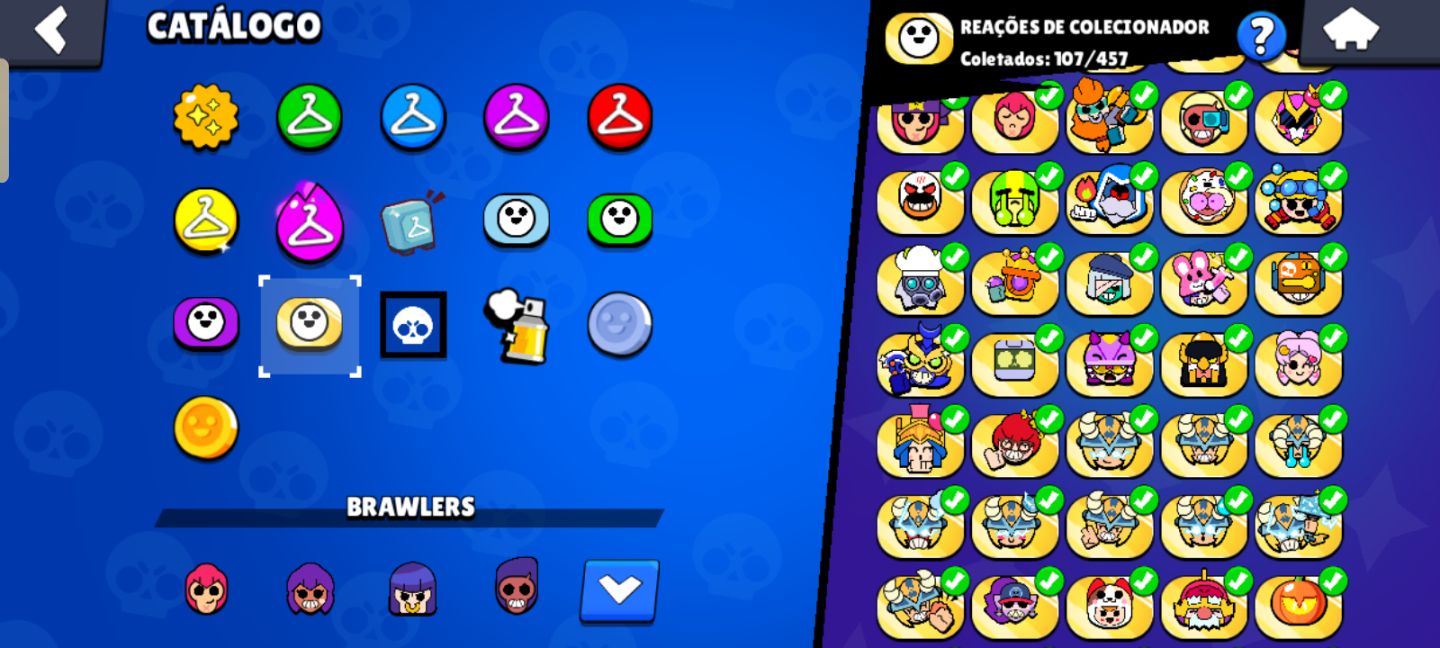 Conta de brawl stars iniciante com brawlers e skins lendárias