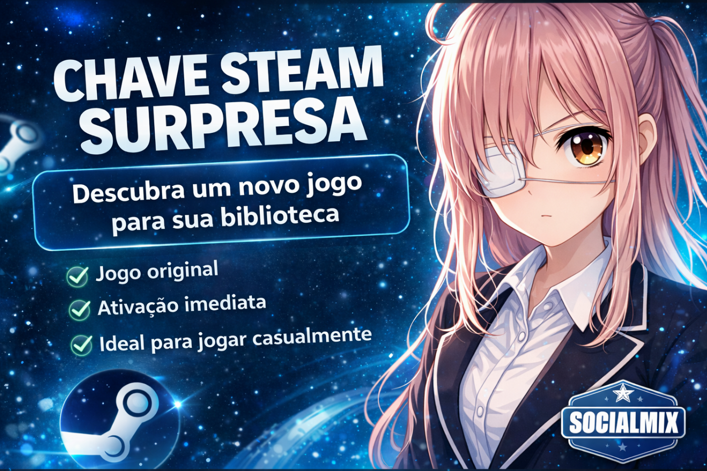 STEAM KEYS ALEATORIAS - RECABA BRINDES!
