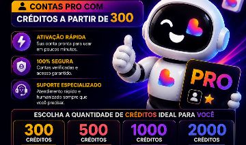 CONTAS PRO LOVABLE COM CRÉDITOS A PARTIR DE 300