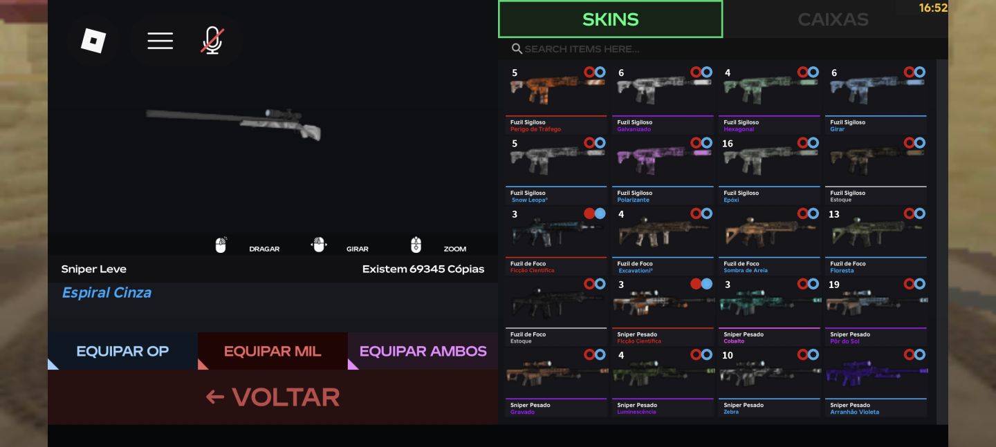 SKINS DEFUSAL FPS ROBLOX