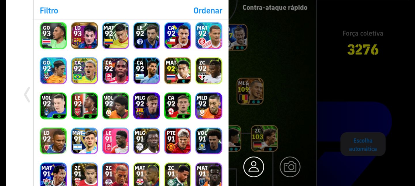 Conta de Efootball mobile braba com várias cartinhas boas, olhe as fotos