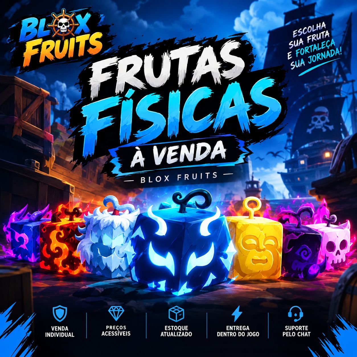 FRUTAS FÍSICAS BLOX FRUITS